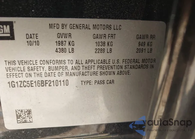 1G1ZC5E16BF210110: 42629564