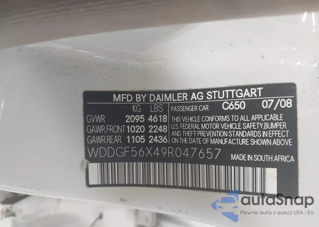 WDDGF56X49R047657: 42629579