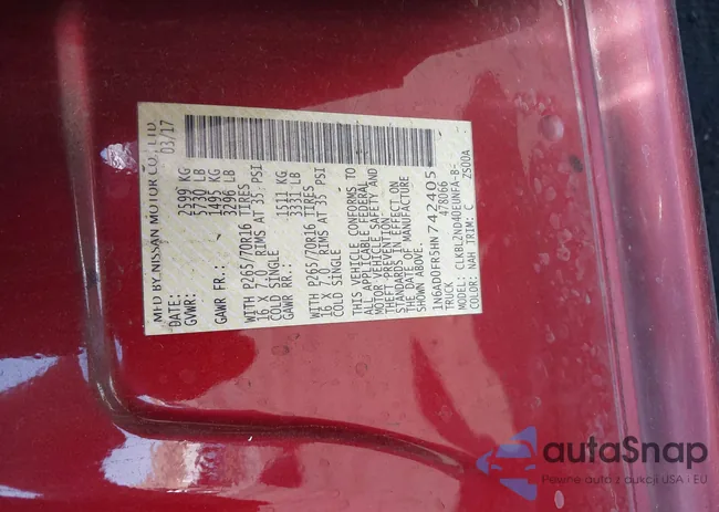 1N6AD0FR5HN742405: 42629642