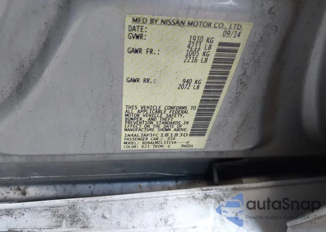 1N4AL3AP3FC181830: 42629684