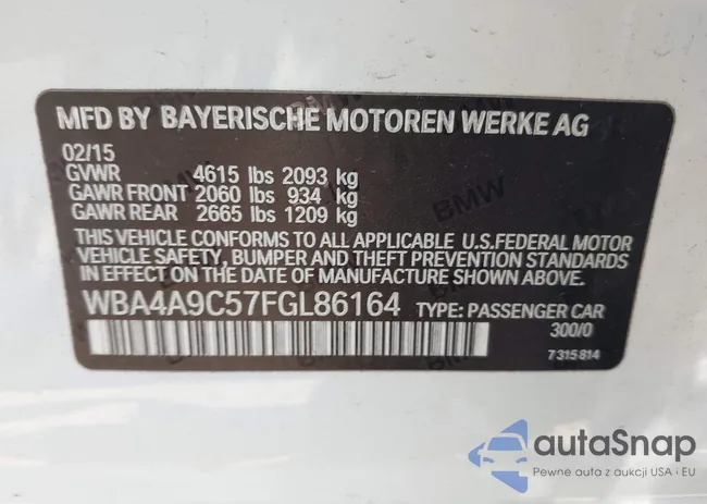 WBA4A9C57FGL86164: 42629769