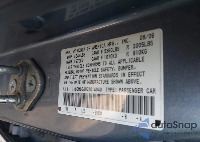 1HGCM66487A014040: 42629052