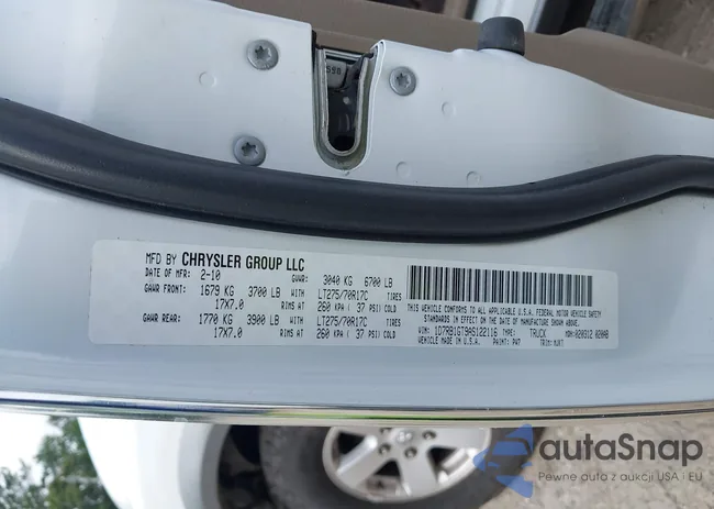 1D7RB1GT9AS122116: 42629100