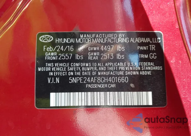 5NPE24AF8GH401660: 42630460