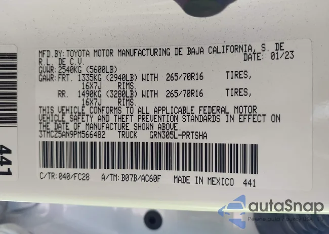 3TMCZ5AN9PM566482: 42630508