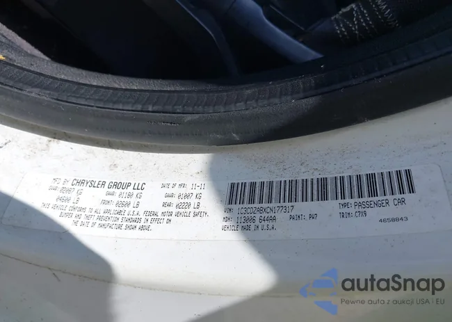 1C3CDZABXCN177317: 42630821