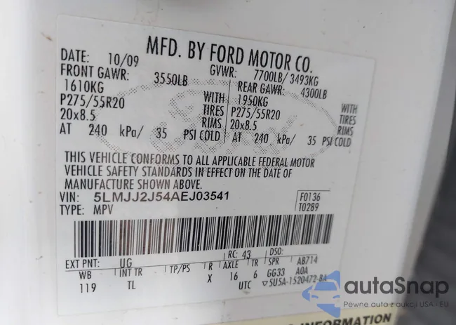 5LMJJ2J54AEJ03541: 42630841