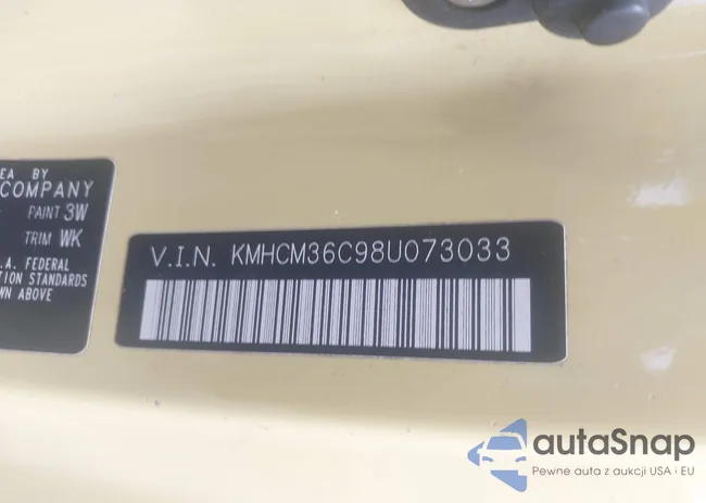 KMHCM36C98U073033: 42630853