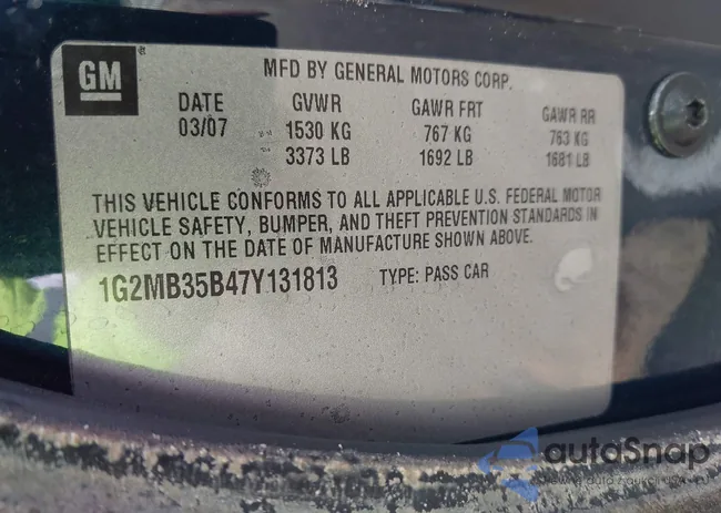 1G2MB35B47Y131813: 42630917