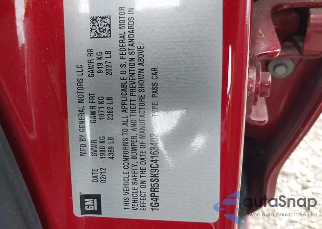 1G4PR5SK9C4163402: 42629971