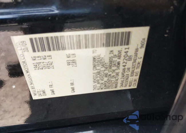 1N4AL2AP0AN422041: 42630000