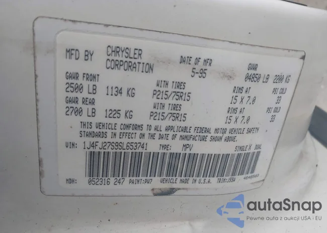 1J4FJ27S9SL653741: 42630267