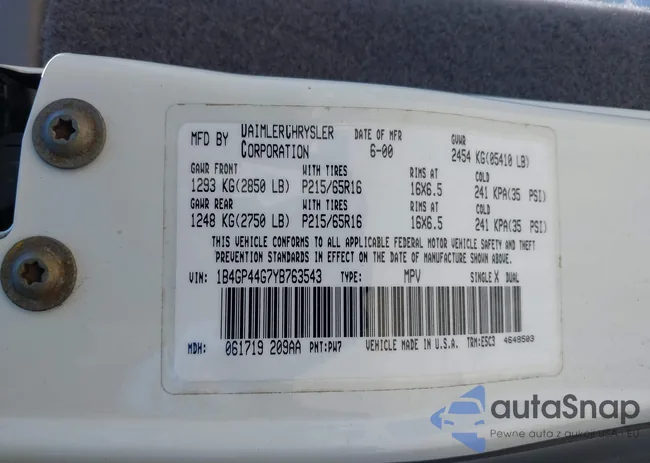 1B4GP44G7YB763543: 42631453