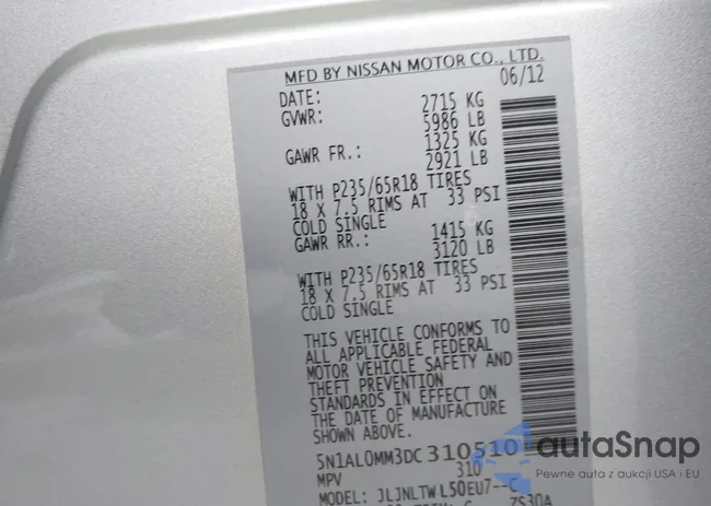 5N1AL0MM3DC310510: 42631475