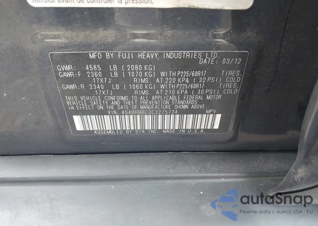 4S4BRBBC0C3275724: 42631511