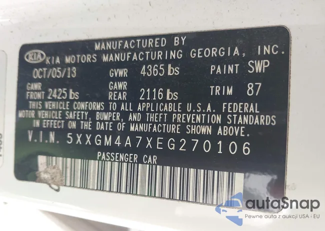 5XXGM4A7XEG270106: 42631624