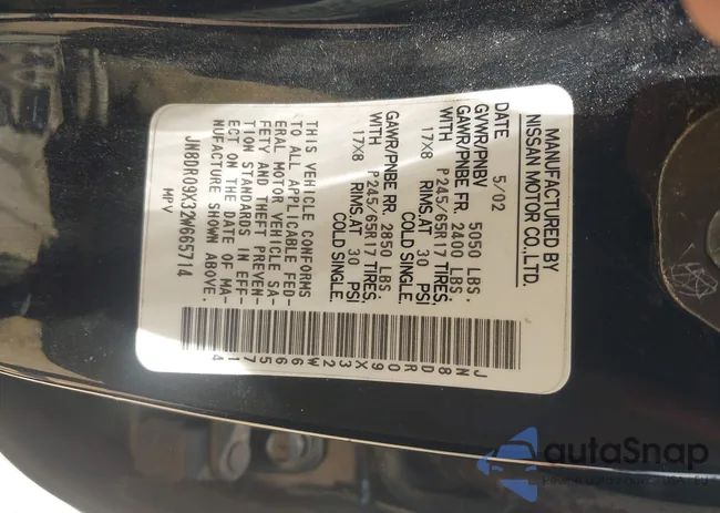 JN8DR09X32W665714: 42631678