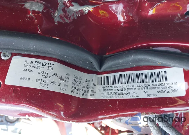 1C4PJMBS5GW334808: 42631790