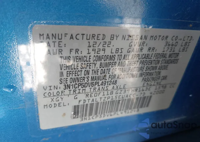 3N1CP5DV6PL491248: 42631858