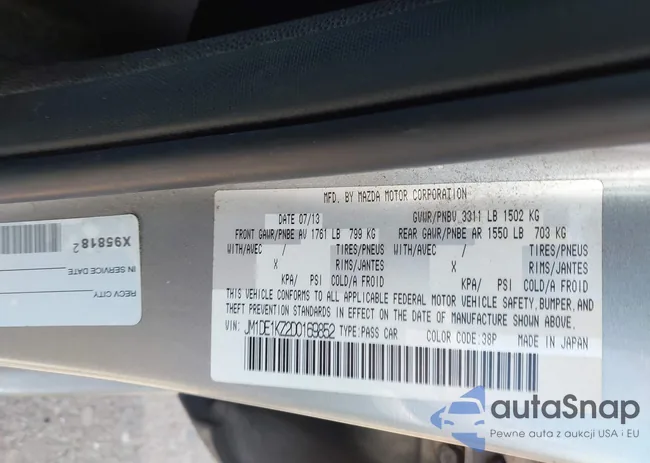 JM1DE1KZ2D0169852: 42631871