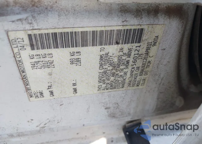 1N4AL2AP4CN560121: 42631083