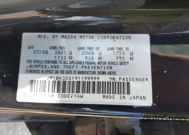 JM1BK32G191199999: 42631161