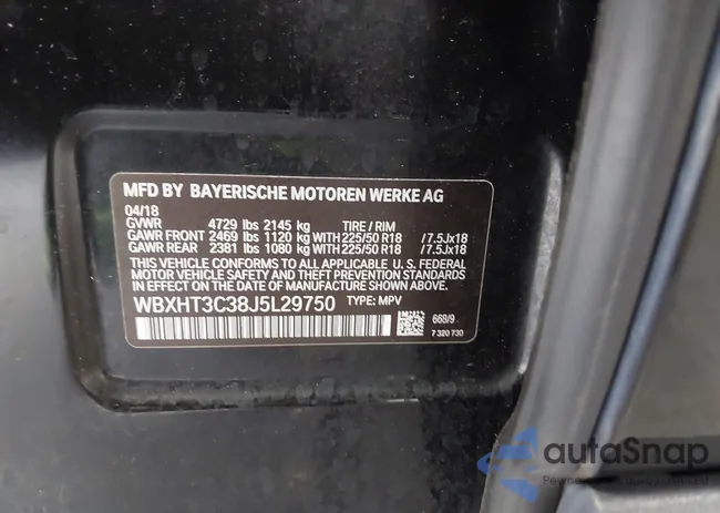 WBXHT3C38J5L29750: 42631203