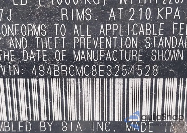 4S4BRCMC8E3254528: 42632514