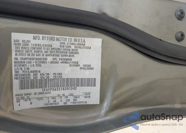 1FAFP56S21A201542: 42632555