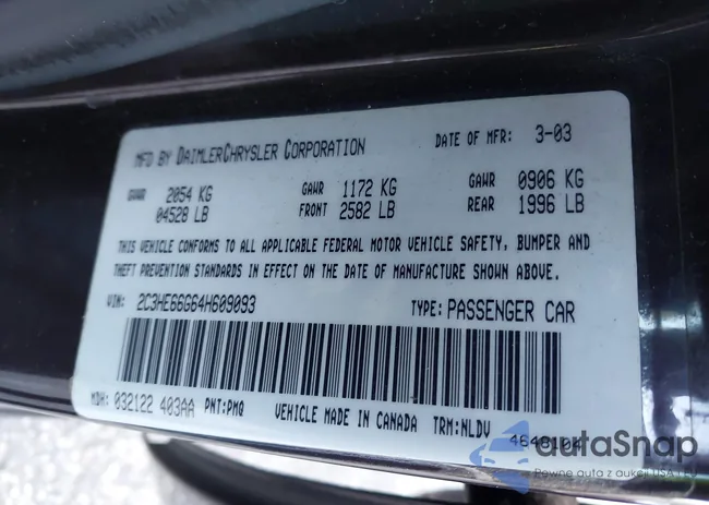 2C3HE66G64H609093: 42632559