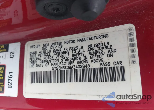 5Y2SN6E08AZ402643: 42632569