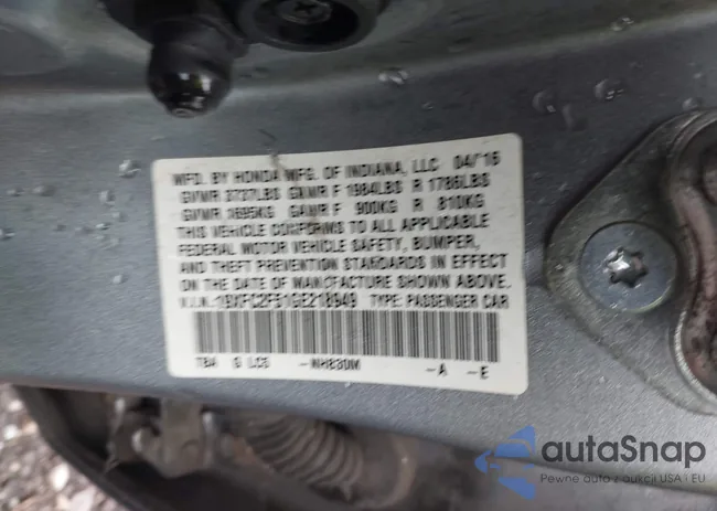 19XFC2F51GE218949: 42632622