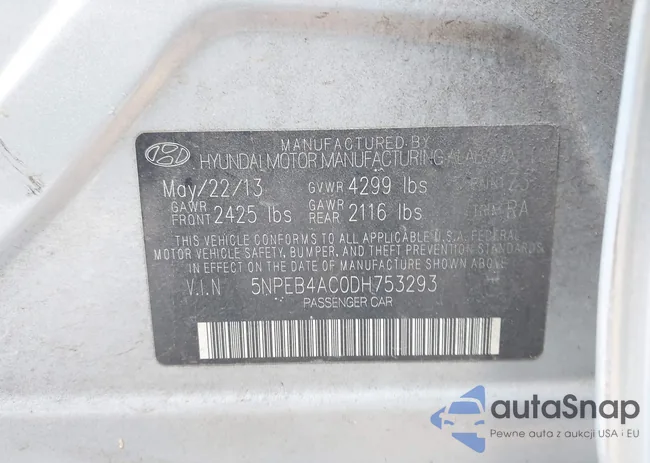 5NPEB4AC0DH753293: 42632801