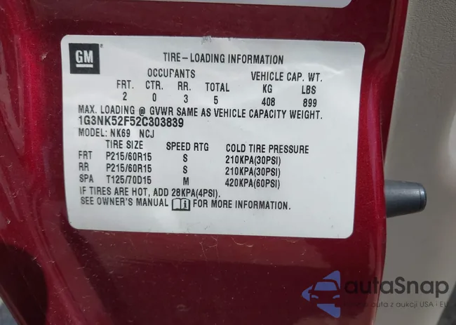 1G3NK52F52C303839: 42632849