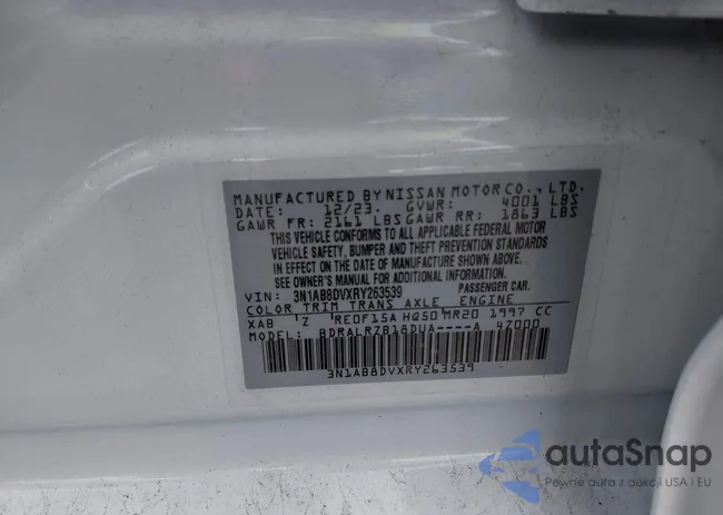 3N1AB8DVXRY263539: 42632861