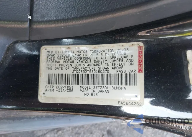 JTDDR32T930160270: 42632961