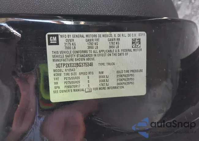 3GTP2XE22BG375348: 42631966