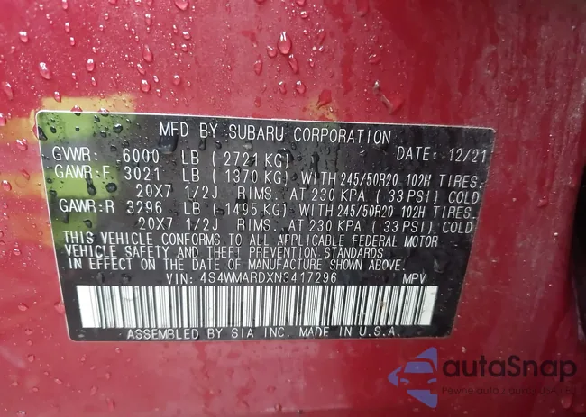 4S4WMARDXN3417296: 42632050