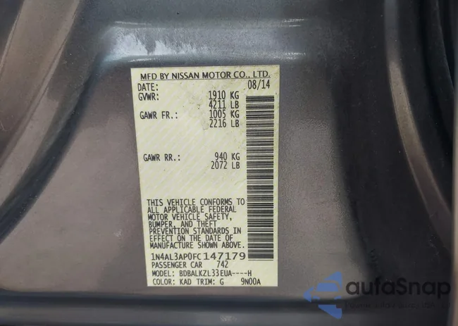 1N4AL3AP0FC147179: 42632157