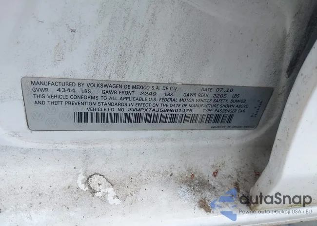 3VWPX7AJ5BM601475: 42633458