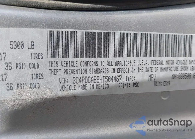 3C4PDCAB9HT504467: 42634401