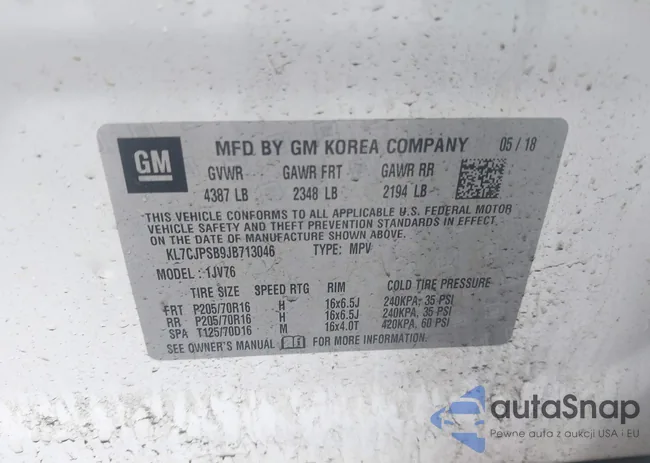 KL7CJPSB9JB713046: 42634659