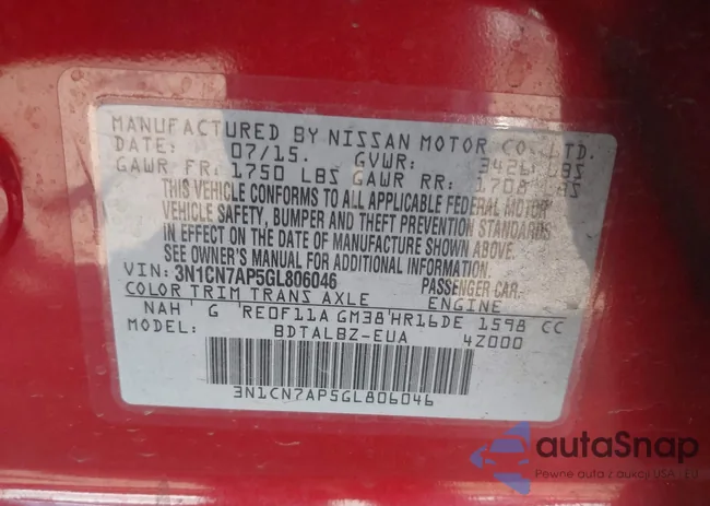 3N1CN7AP5GL806046: 42634703