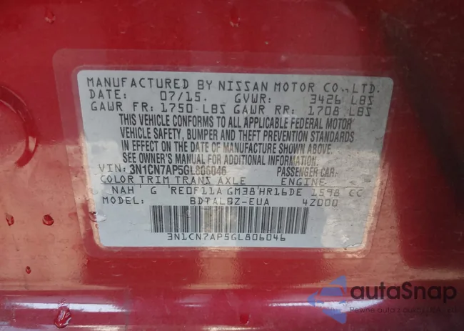 3N1CN7AP5GL806046: 42634703