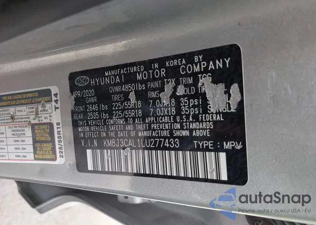 KM8J3CAL1LU277433: 42634720