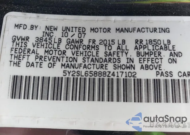 5Y2SL65888Z417102: 42634832