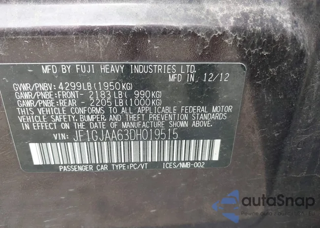 JF1GJAA63DH019515: 42634873