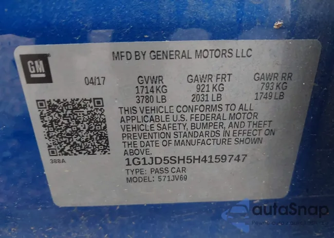 1G1JD5SH5H4159747: 42634926