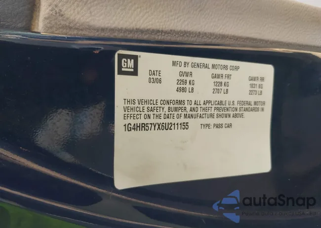 1G4HR57YX6U211155: 42634044