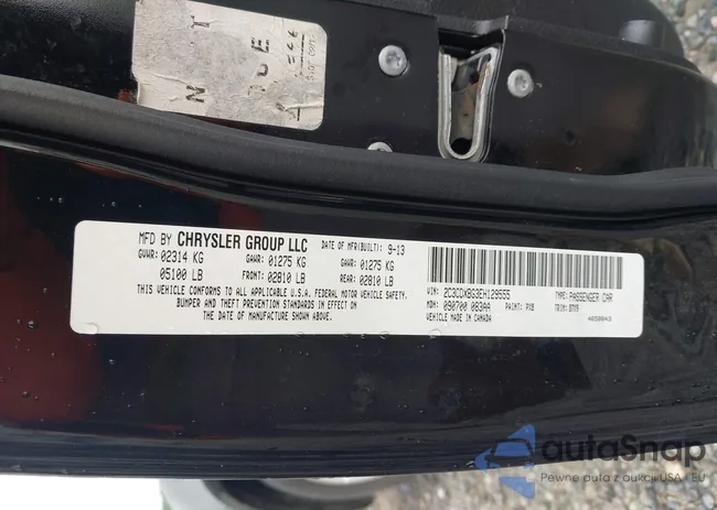 2C3CDXBG3EH129555: 42634313